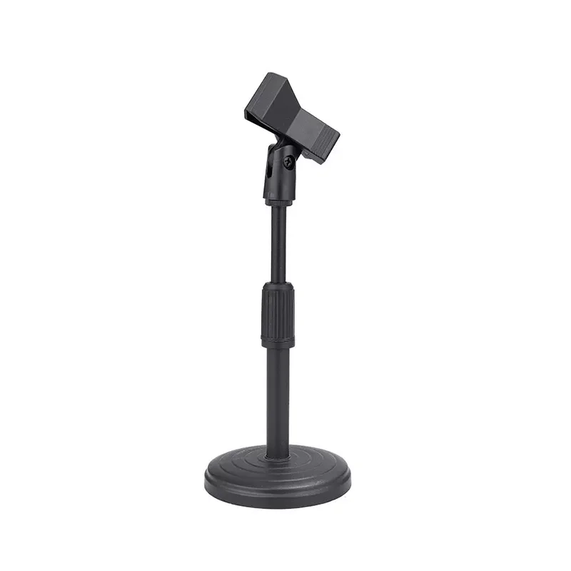 

Microphone Stand Upgraded Adjustable Table Mic Stand with Base Micro Microphone Holder Mic Clip for Podcasts Singing