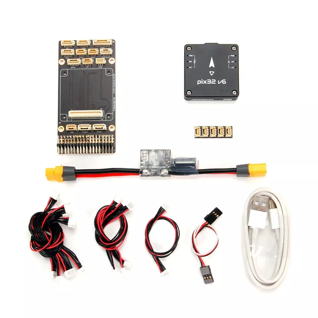 Контроллер полета Holybro Pix32 V6 H743 с платформой/мини-платформой силовой модуль M8N GPS