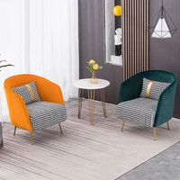 living room sofa luxury relaxing armchair hall reception waiting chairs fashion soft velvet design single sofa home furniture