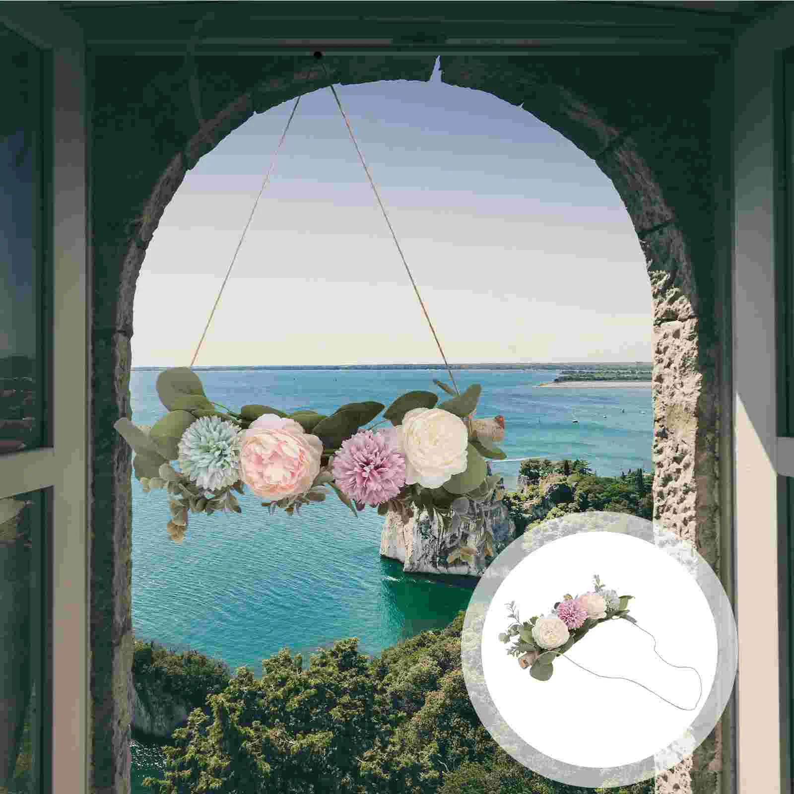 

1pc Creative Wall Hanging Oranament Decor Hanging Flower Pendant Home Decoration