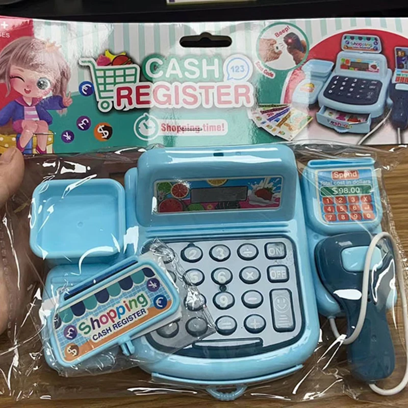 Многофункциональный кассовый аппарат для супермаркета детская игра развивающие