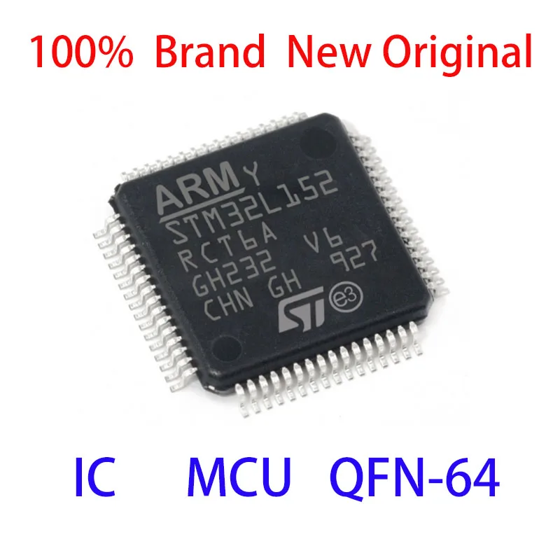 STM32L152RCT6 STM STM32L STM32L152 STM32L152RC STM32L152RCT 100% Новый оригинальный IC MCU LQFP-64 |