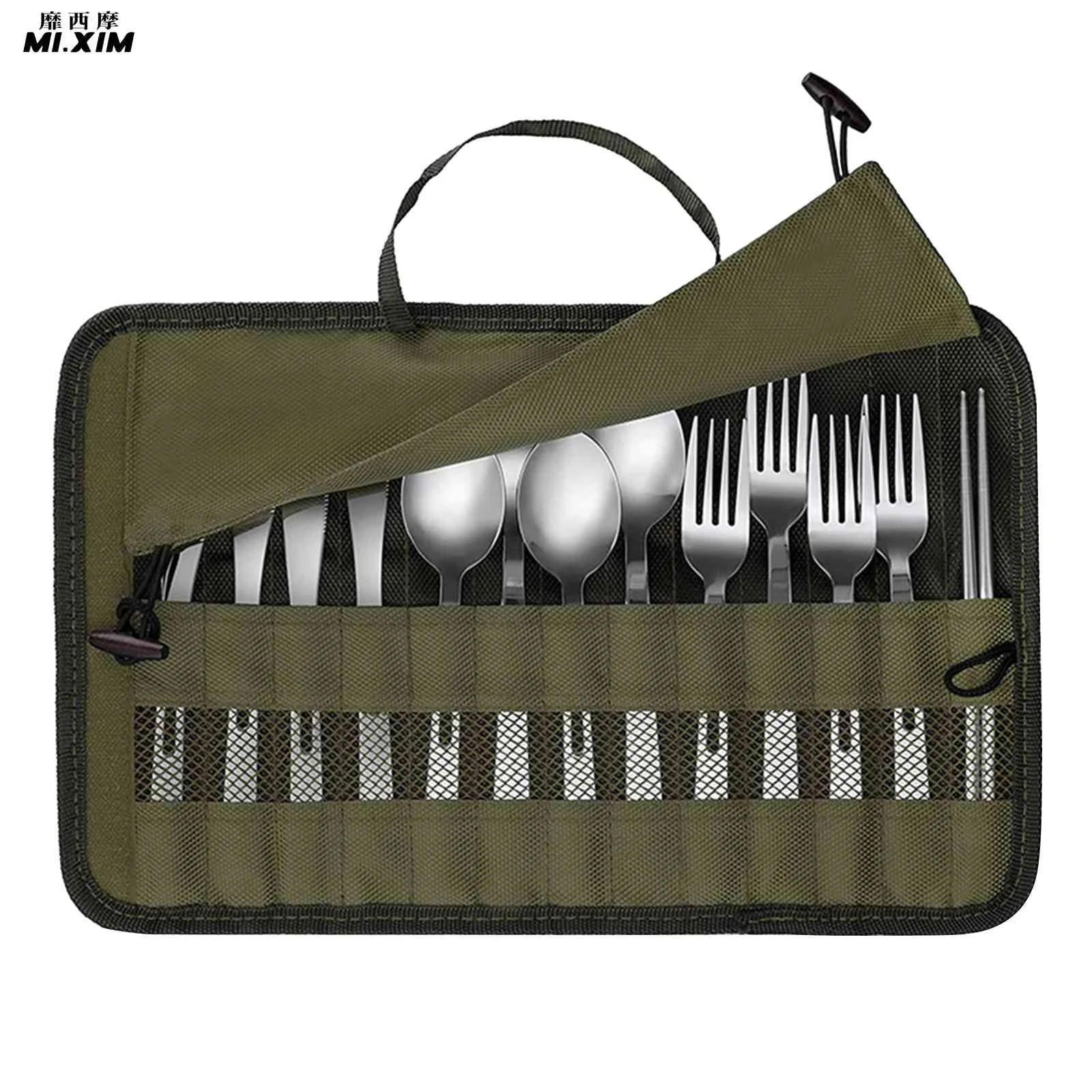 

Rectangle Outdoor Camping Cookware Holder Hanging Folding Tableware Storage Bag Waterproof Camping BBQ Tableware Storage Bag