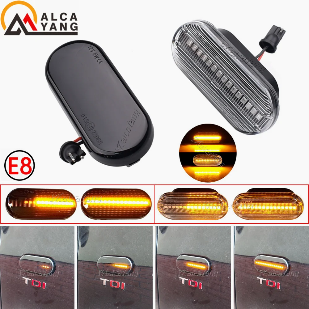 2 pieces Led Dynamic Side Marker Turn Signal Light For Volks