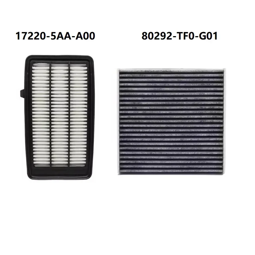 

Комплект воздушного фильтра пыльцы кабины двигателя для Honda CR-V CRV Civic X 1.5L Turbo 17220-5AA-A00 80292-TF0-G01