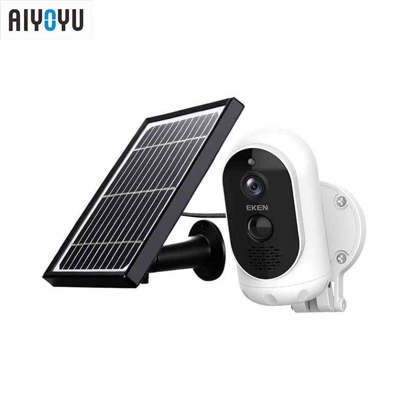 IP-камера безопасности EKEN 1080p IP65 с солнечной панелью обнаружением движения Wi-Fi |