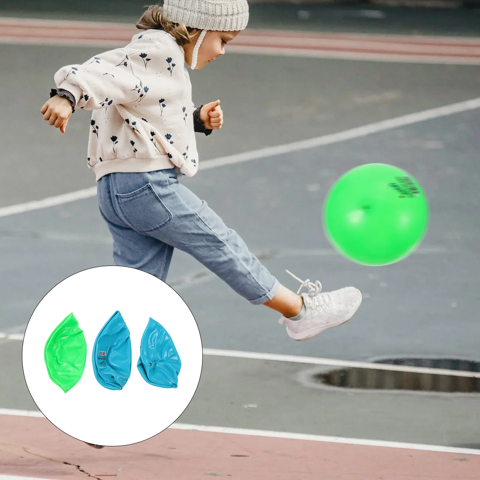 

3pcs Inflatable Balls Playing Balls Thickened Balls for Kids