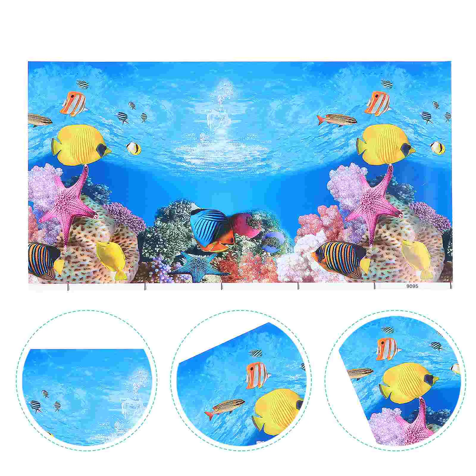 

Tank Background Aquariumsticker Stickers Clingchristmas Decals Fridge Window Wall Rockbackgrounds 3D Posterreef Pictures