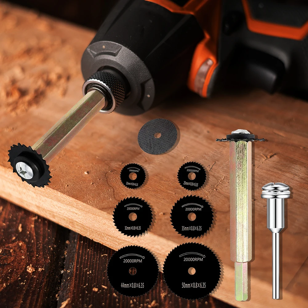 

Practical Circular Saw Blade Set Anti-rust Portable Cutter Accessories Kit Wear-resistant High Hardness for Shower Drain