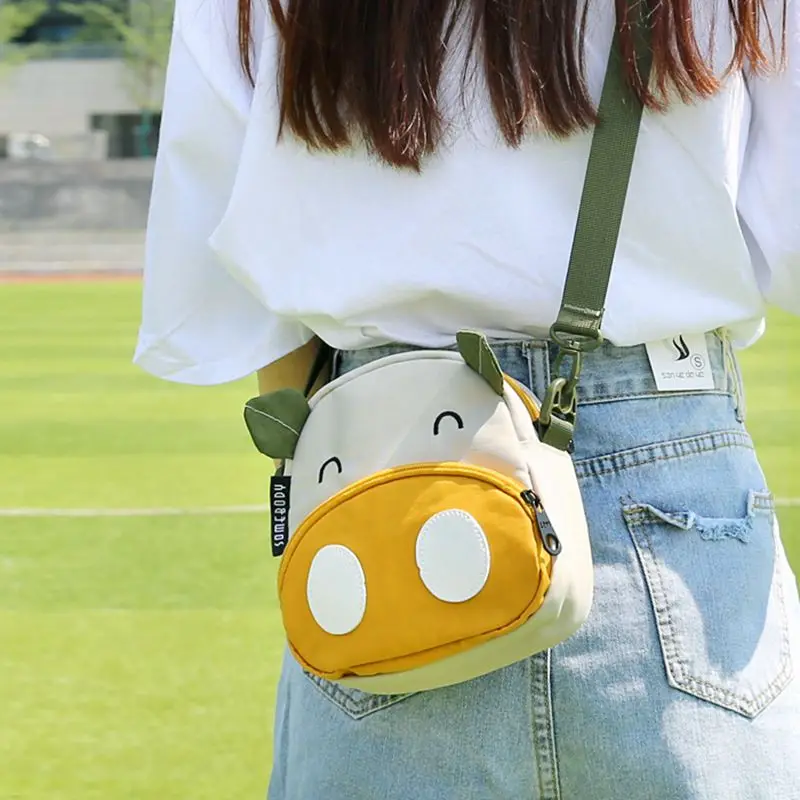 Summer Small Fresh Canvas Bag 2022 New Versatile Messenger Bag For Girls Cartoon Cute Cloth Bag Wallet Purse