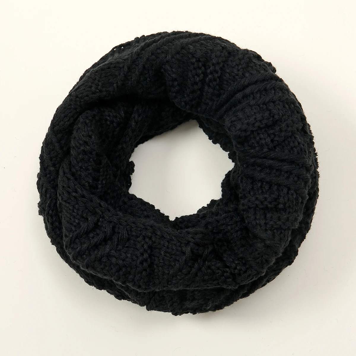 Вязаный шарф с искусственным воротником высоким лацканом шерстяной накладной