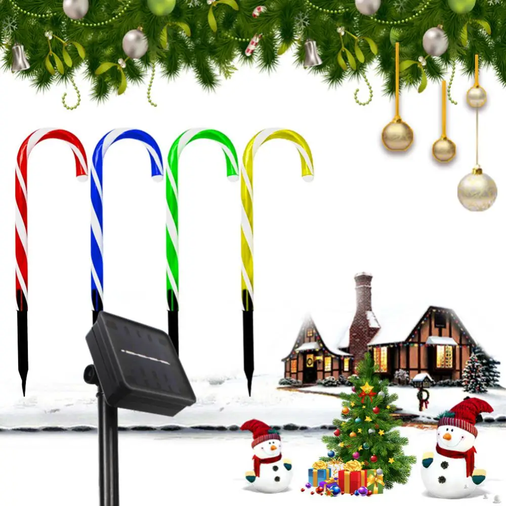 

Solar Christmas Candy Cane Light Outdoor Waterproof Christmas Day Light LED Home Garden Passage Courtyard Lawn Decoration Light
