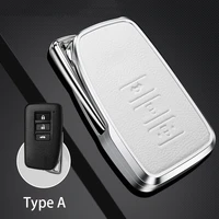 leather smart car remote key case cover shell keychain for lexus nx gs rx is es gx lx rc 200 250 350 ls 450h 300h accessories