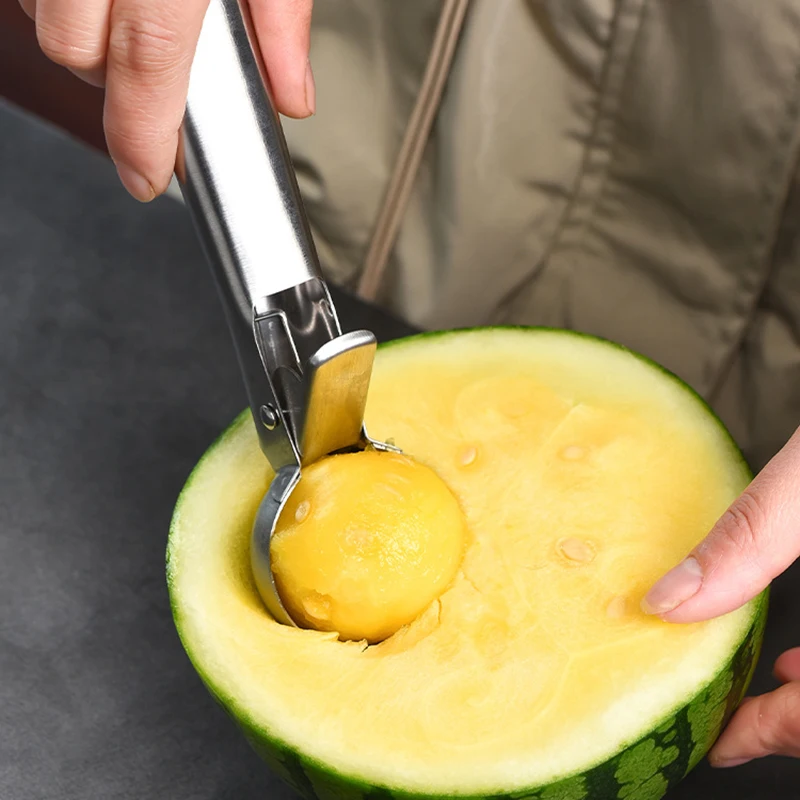 

Ice Cream Scoop Stainless Steel Ice Cream Digger Non-stick Fruit Ice Ball Maker Watermelon Ice Cream Making Tool