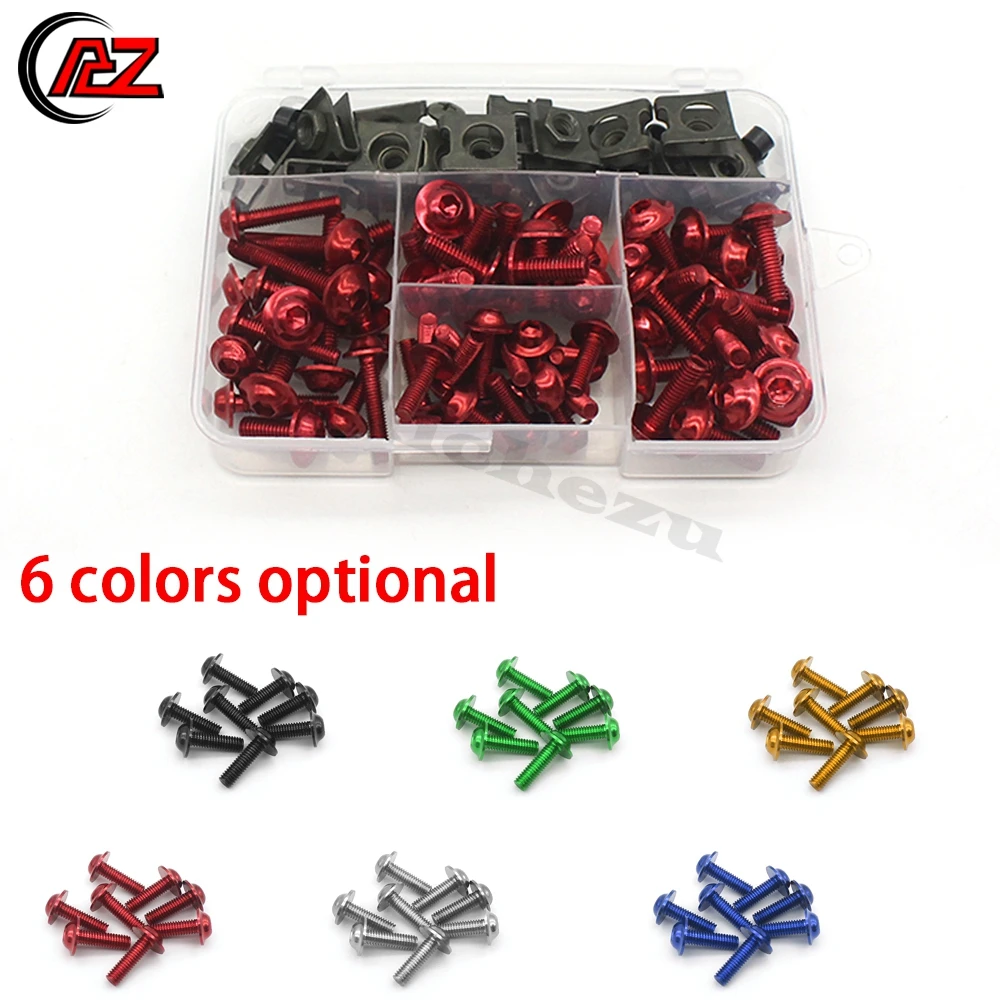 ACZ Motorcycle Complete Fairing Bolts Screw For Kawasaki Ninja 250R 300 500 650 ZX10R ZX11 ZX14R ZX6R 7R 9R Z750 Z1000 Versys650