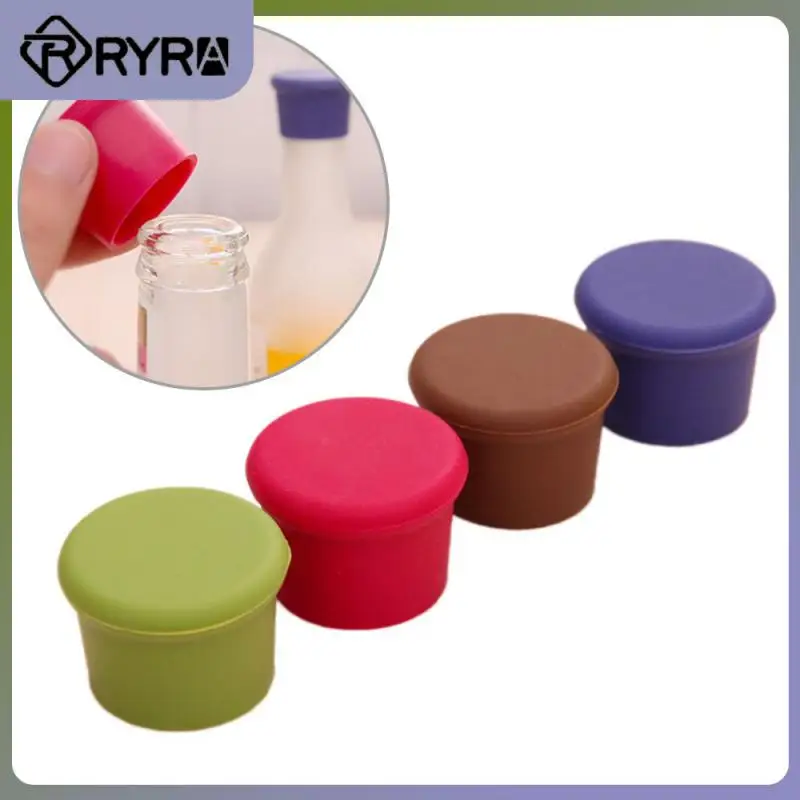 

2/4/5PCS Leak Free Wine Beer Cover Cork Beverage Closures Strong Seal Bottle Sealers Durable Bar Tools Wine Champagne