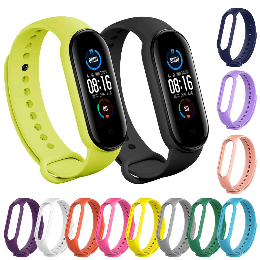 New Strap For XIAOMI MIBand 4/3 Sports Edition Strap Watchband Bracelet Replacement Sport Wrist Color TPU Wristband Bracelet