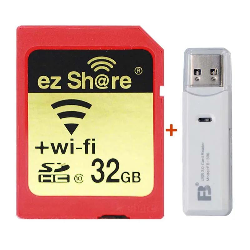 Карта памяти ez Share с устройством считывания 16 Гб 32 Гб 64 Гб 128 Гб класса 10 для Canon