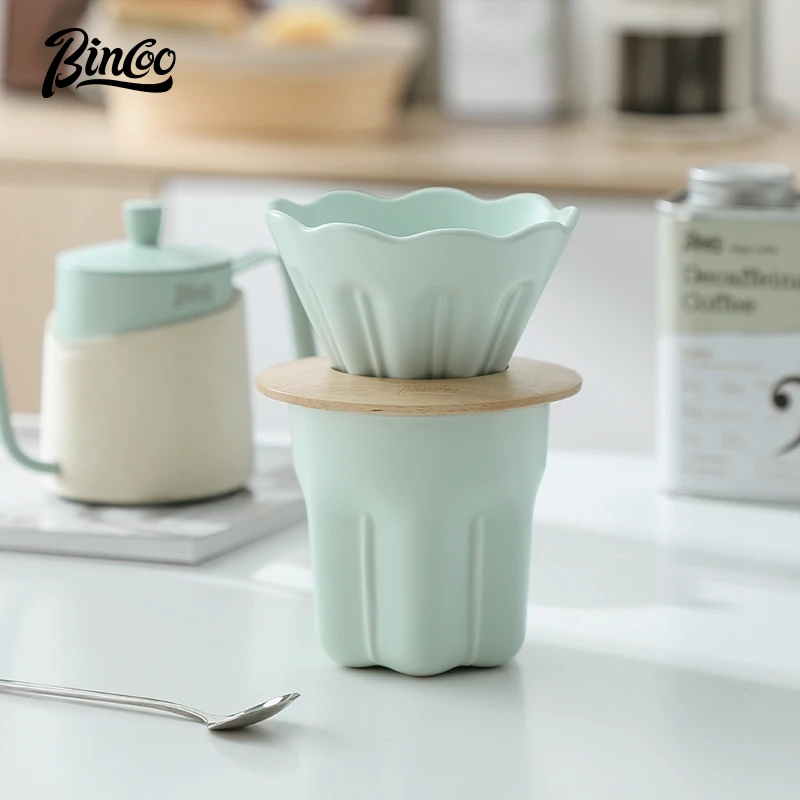 Керамический кофейный сервиз Bincoo Petal для ручного приготовления изысканная