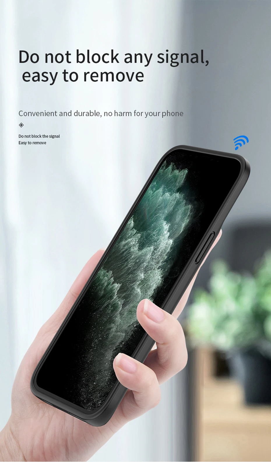 Умный чехол для зарядного устройства iPhone 13 12 11 Pro Max Mini 6 6s 7 8 Plus SE 2020 XR XS внешний