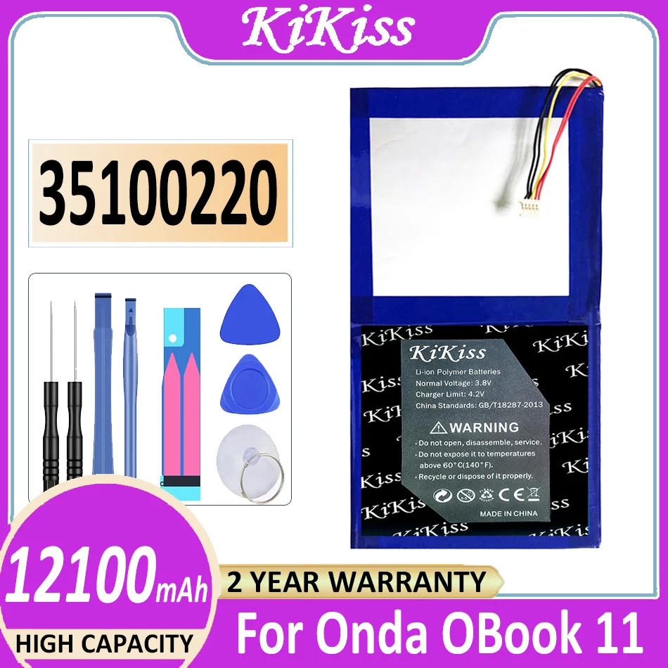 

Original KiKiss Battery 35100220 (OBook11) 12100mAh For Onda OBook11 OBook 11 Laptop Bateria