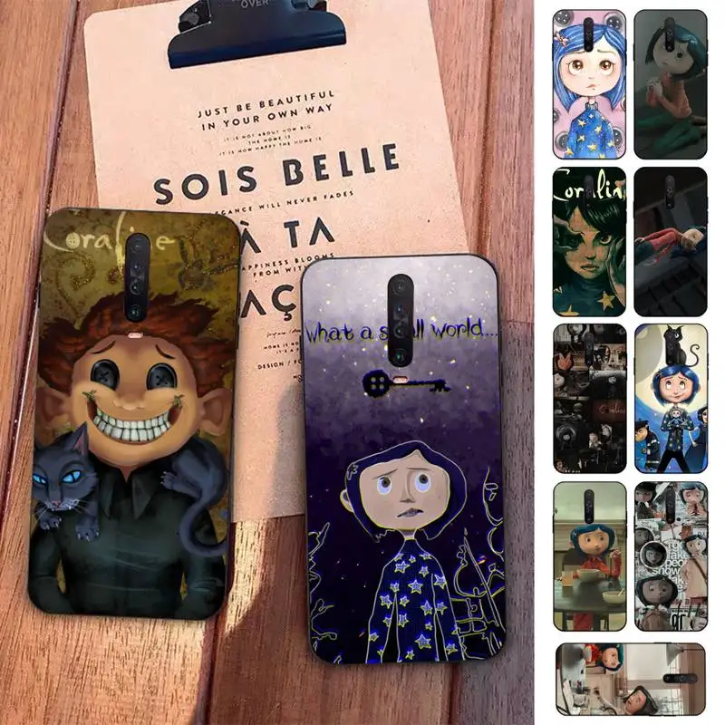

Disney Coraline and the magic door Movie Phone Case for Redmi 5 6 7 8 9 A 5plus K20 4X S2 GO 6 K30 pro