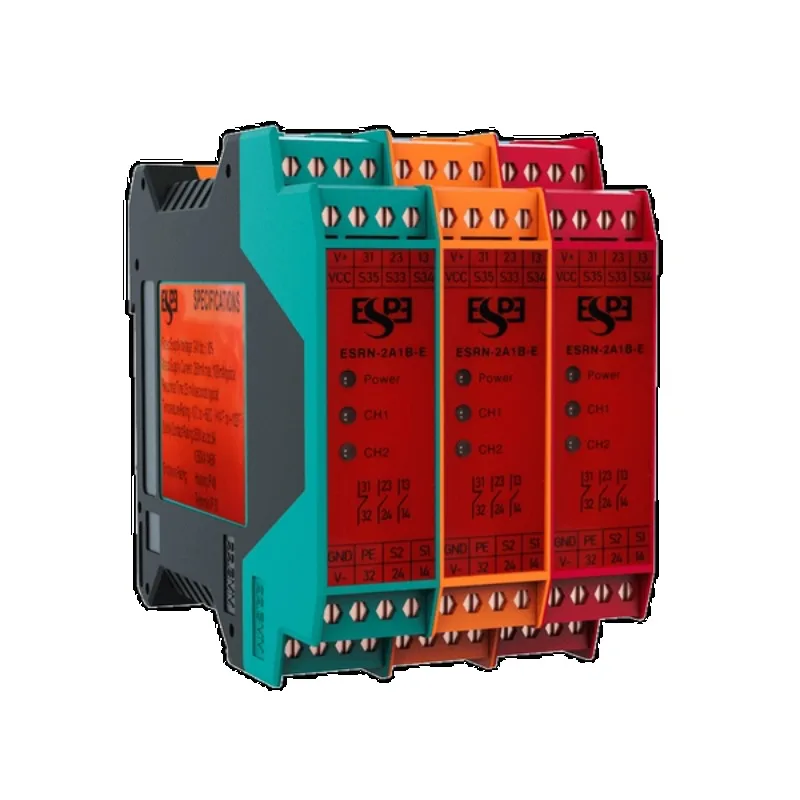 

ESR Safety Light Curtain Use Relays 12V Modules NPN PNP Output Electrical Safety Relay for Emergency Stop