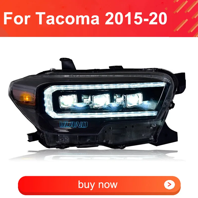 

1 Pair Car LED Headlight for Toyota Tacoma 2015-2020 Headlights Plug and Play with DRL Dynamic Turning LED Head Lights