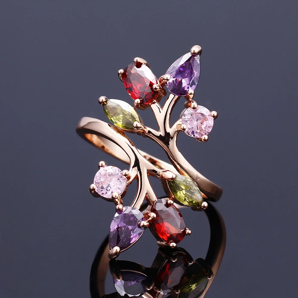 Обручальное кольцо KAMERAON для женщин Женское с многоцветным кристаллом |