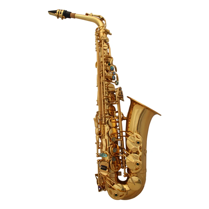 

Золотой Eb альт саксофон, Европейский электрофорез, Золотой процесс, резной позолоченный Профессиональный альт саксофон