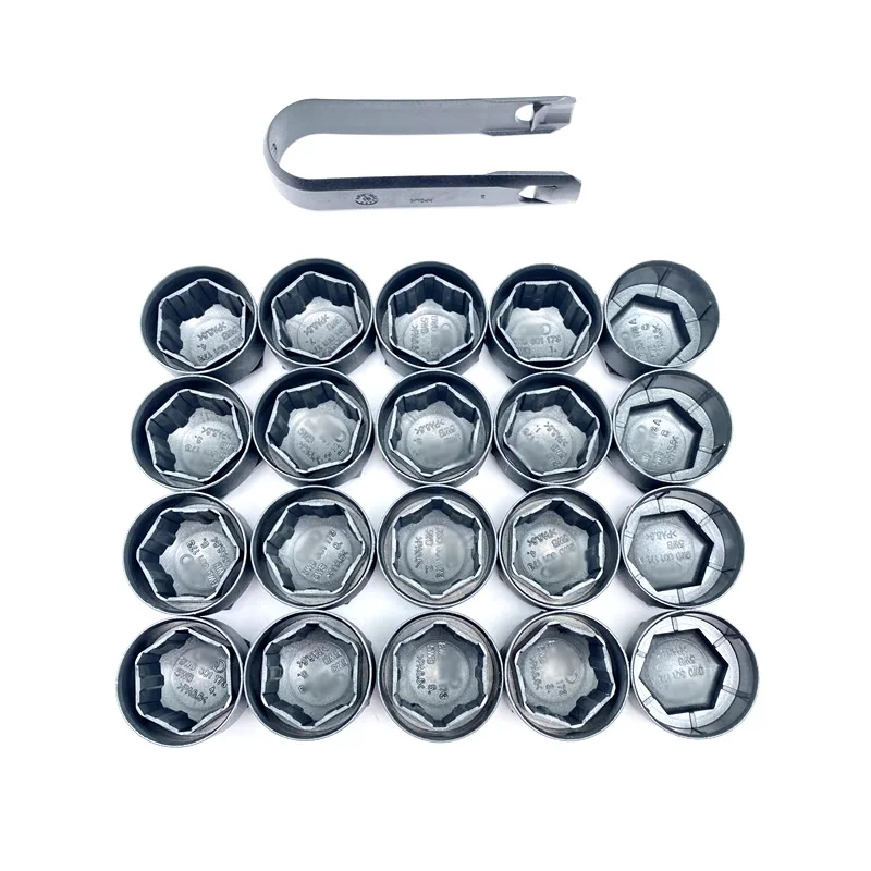 

Оригинальная крышка для шины, рабочая крышка 4M0601173 для Audi A3/a4l/q7 17-2023, винт для шин 17 мм, крышка, серая Противоугонная крышка