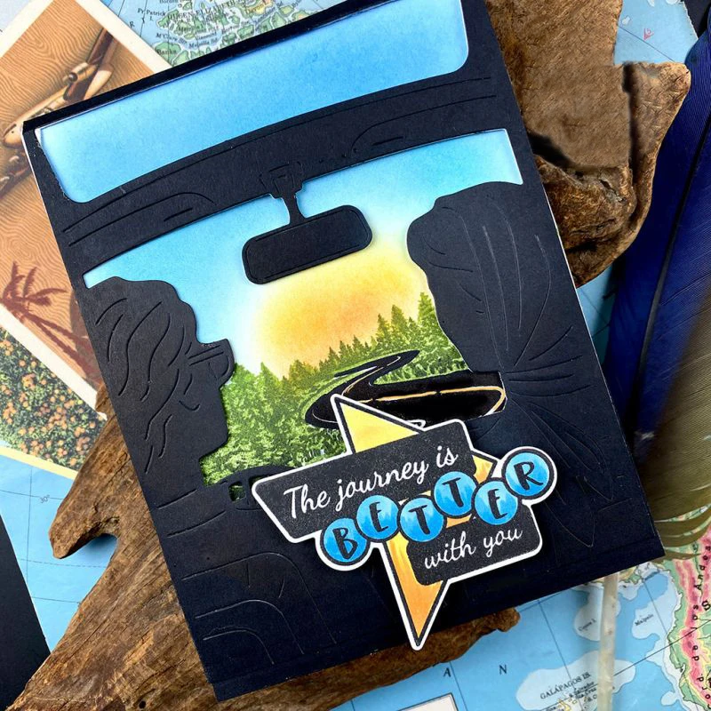 Фартук перчатки баннер рамка для заметок металлические штампы и прозрачные