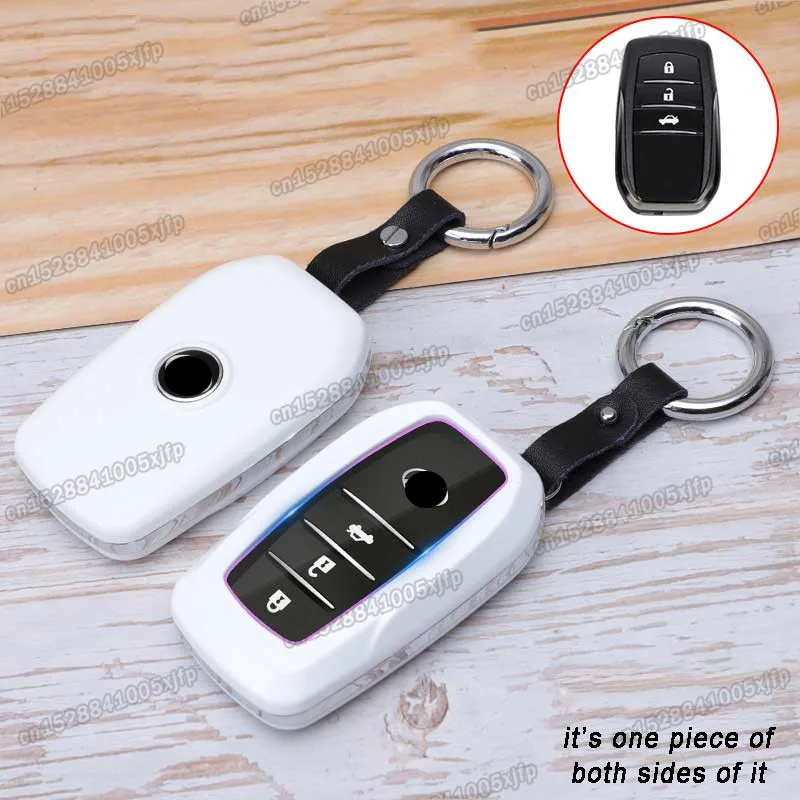 

Чехол для автомобильного ключа из углеродного волокна Защитный чехол для дистанционного ключа для toyota highlander camry corolla prado land cruiser harrier sienna venza