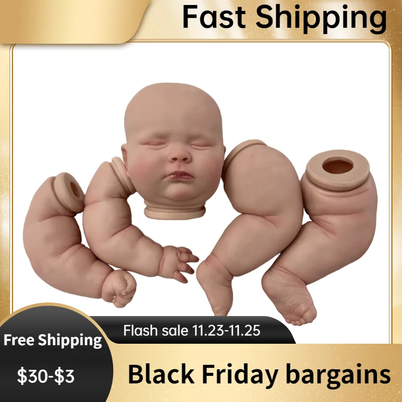 

24 Inch Doll Kits Reborn Painted Unassembled Handmade Vinyl parts Accessories Pеборн готовый