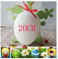 20cm plastic paniting eggs easter decoration egg diy colorful egg model childrens toys creative painting egg