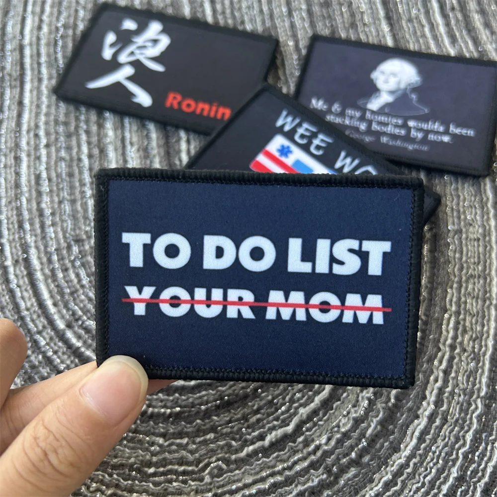 Полицейский значок Ronin тактические наклейки с принтом военные нарукавники