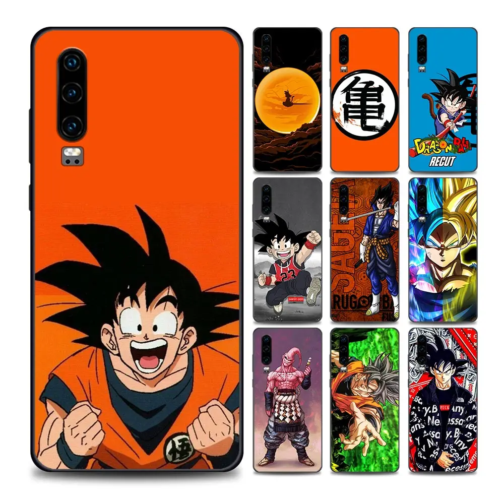 

Bandai Son-Goku Phone Case for Huawei P10 Lite P20 Pro P30 Pro P40 Lite P50 Pro Plus P Smart Z Soft Silicone Cover Dragon Ball Z