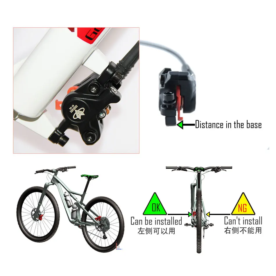 GT03 E-Bike MTB скутер Сплит длинный 2100 маслопровод Регулируемая цена правый диск