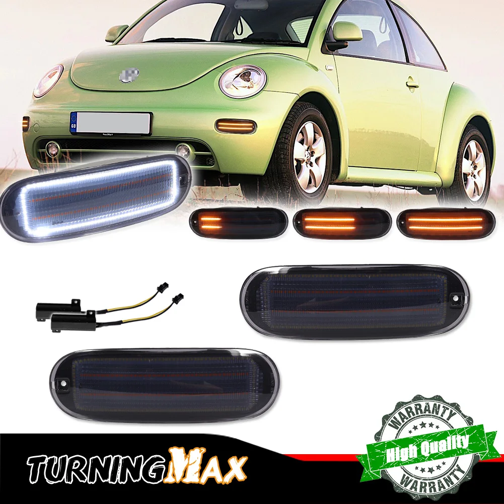 Янтарные динамические светодиодные передние указатели поворота автомобиля с