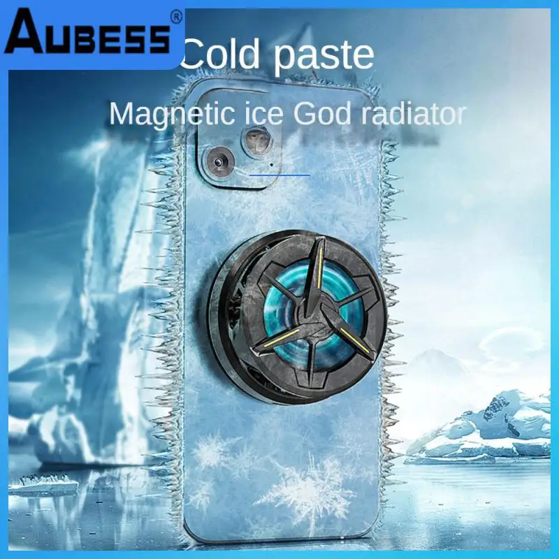 

155g Not Hurt The Machine Phone Heat Sink Ring Magnetic Attraction Phone Cooling Artifact Safe Radiator Game Cooler Small Size