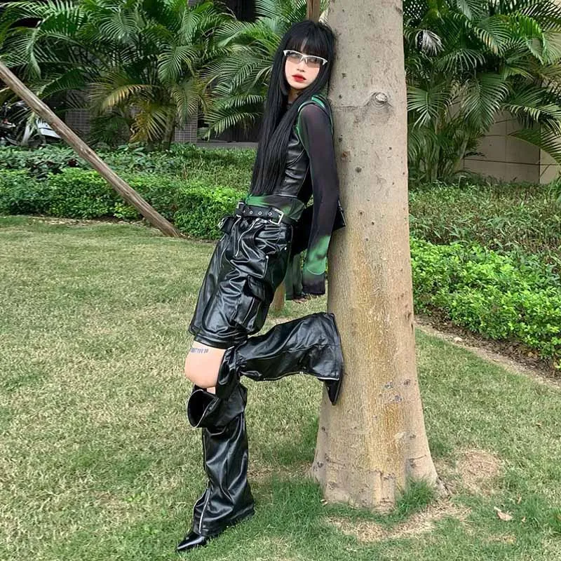 Женская футболка с длинным рукавом окрашенная в сетку круглым вырезом