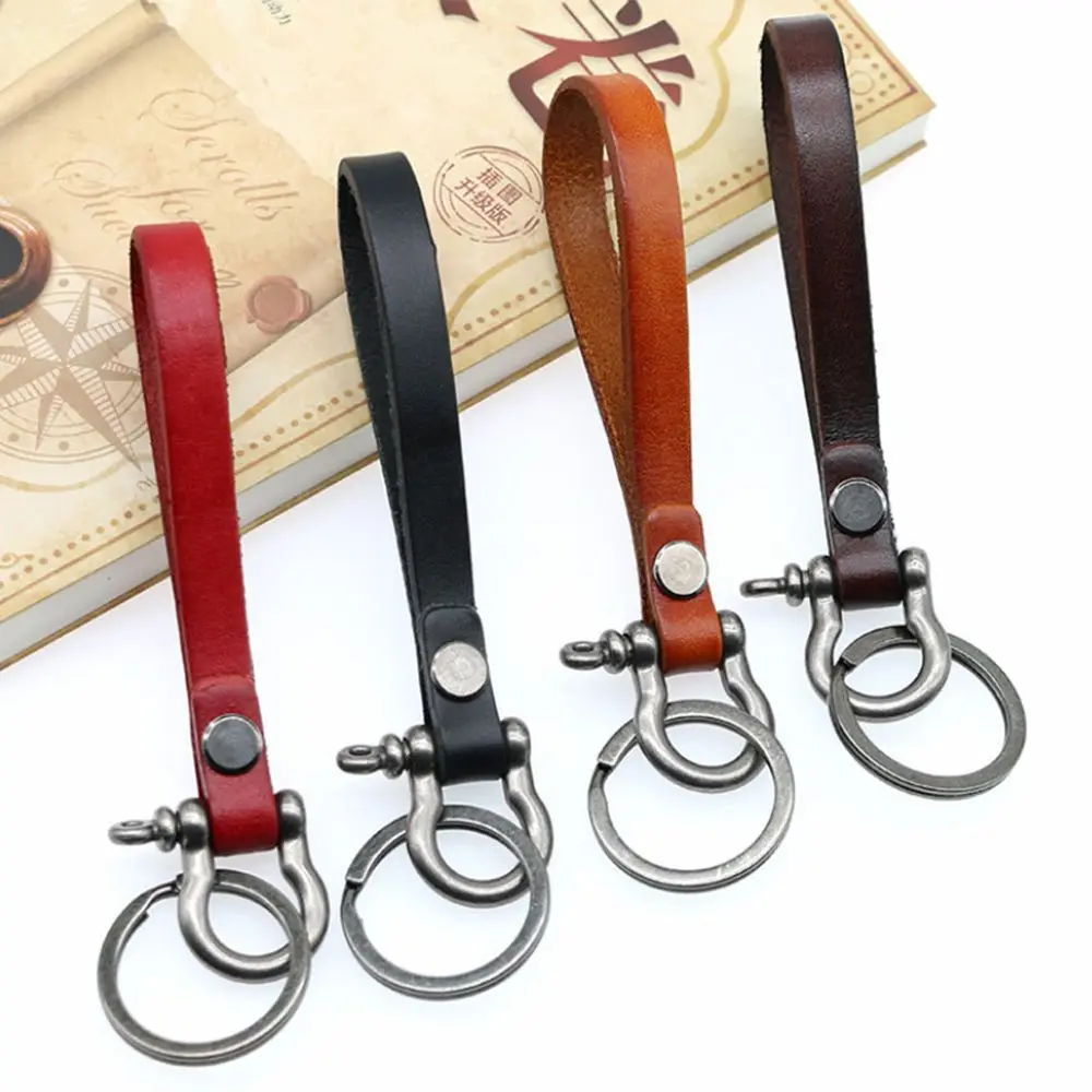 

4 Colors Fashion Keyrings Keyholder Keys Strap Waist Wallet KeyChains Leather Key Chain PU Leather Keychain