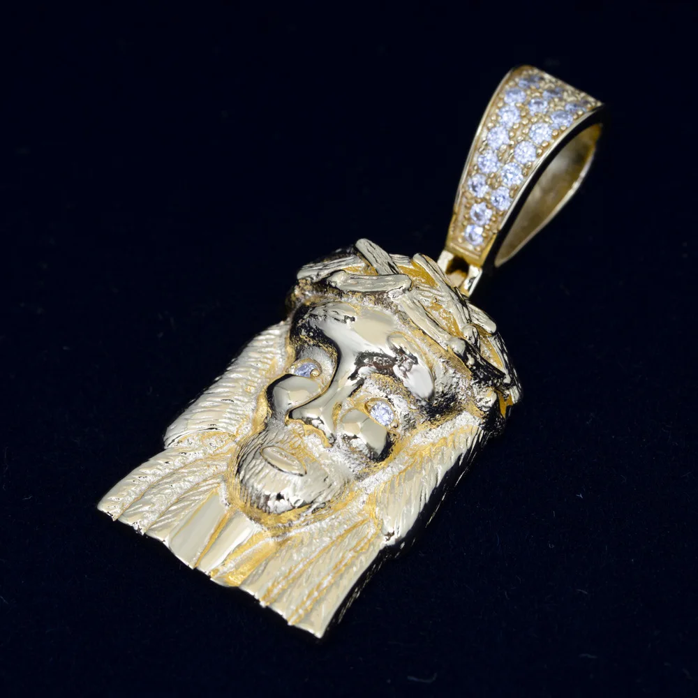 Moissanite New Jesus Pendant Necklace For Men S925 Silver Real Diamond Iced Out Necklaces Women Jewelry Pass Tester With GRA