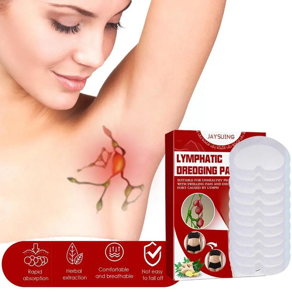 

Neck Lymphatic Detoxification Sticker Lymph Nodes Patch Sticker Plaster Detox Lymphatic Breast Drainage Anti-Swelling Lymph P1I7
