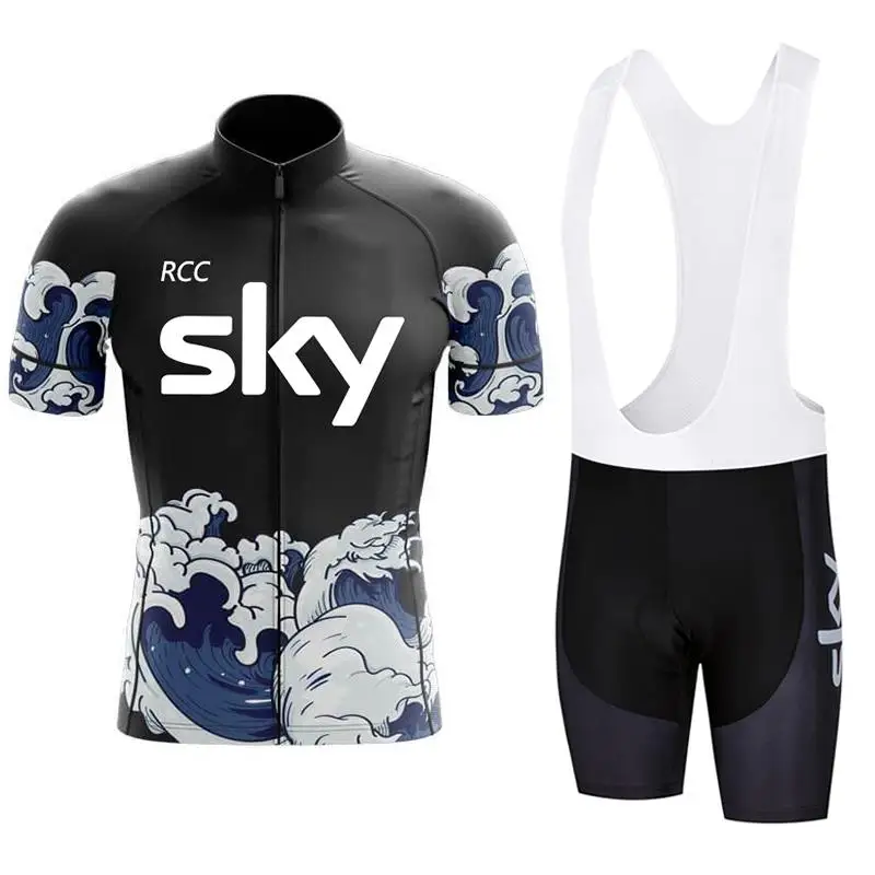 Мужской Комплект Велосипедного Трикотажа Rcc Sky 2024 Летняя Дышащая Одежда С