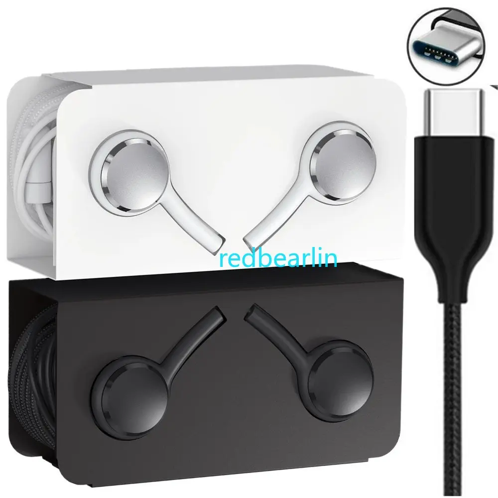

50-100pcs Type C Earphone USB C Mic Headset Headphone For Samsung S21 S20 Note 20 Ultra S20+ S21 Plus Note 10 Earbuds