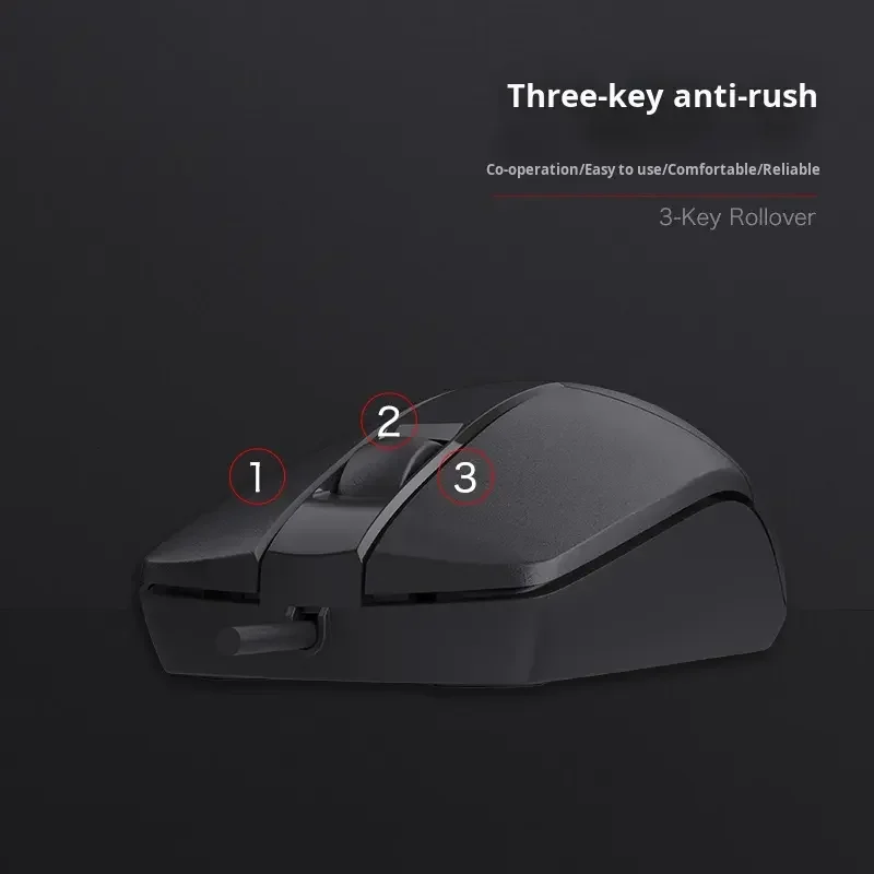 Фото A4Tech OP-300 Проводная оптическая офисная мышь, одномодовая, 3 кнопки, USB, 1200 точек на дюйм, офисная офисная мышь для киберспорта, аксессуары для ноутбуков №3