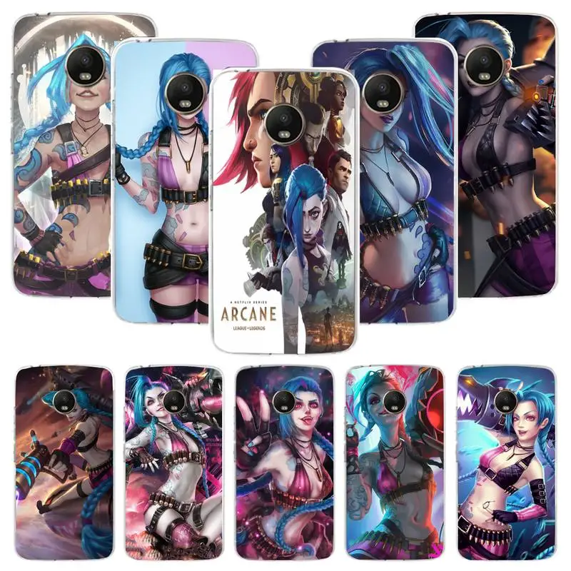 

Game LOL Jinx Phone Case For Samsung S20 S21 Note20 A71 A30s A52 Plus Ultra lite Transparent Nax Fundas Cover