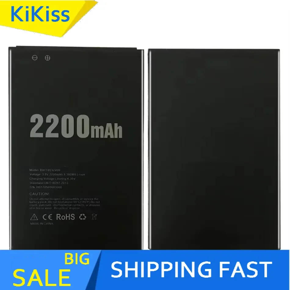 Аккумулятор для DOOGEE X53 аккумулятор смартфона BAT 18532200 2200 мАч