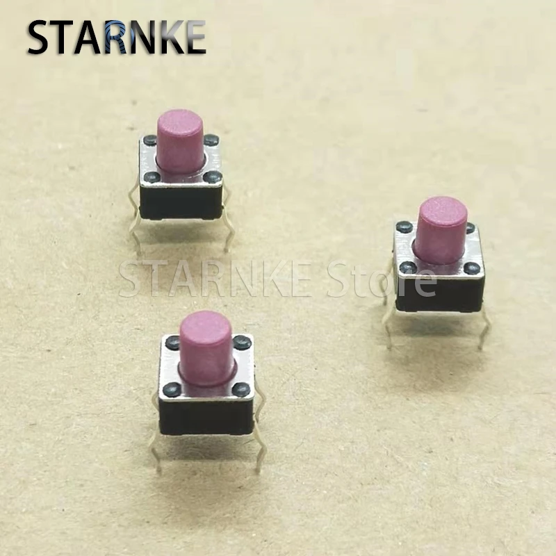 

100 шт. DIP 4 контакта 6*6*7 мм тактильный тактовый микропереключатель 6X6X7 кнопочный переключатель медные ножки